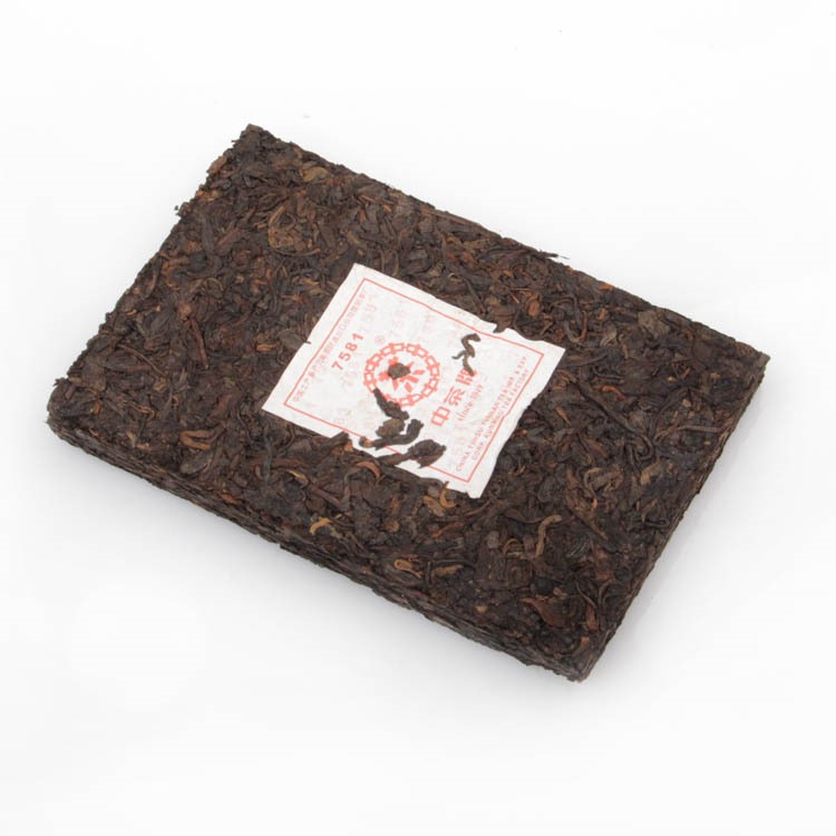 250克重云南普洱茶 中茶品牌 2012年 7581 熟茶 250克砖茶 盒装礼盒包装